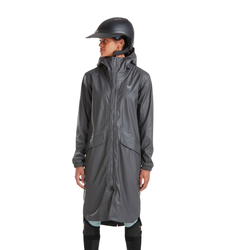 Horse Pilot - Veste de pluie femme Long Raintech iron