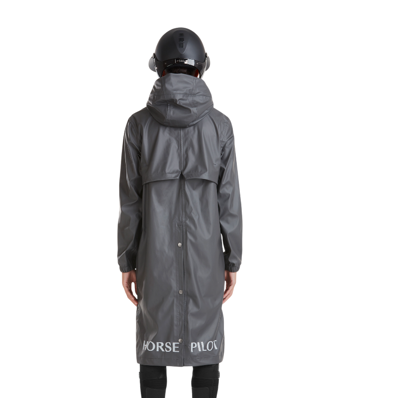 Horse Pilot - Veste de pluie femme Long Raintech iron