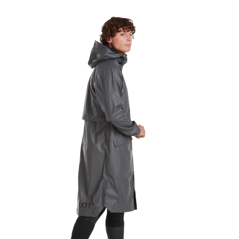 Horse Pilot - Veste de pluie homme Long Raintech iron