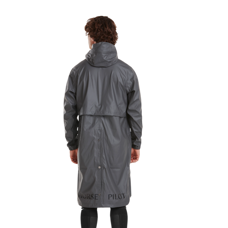 Horse Pilot - Veste de pluie homme Long Raintech iron