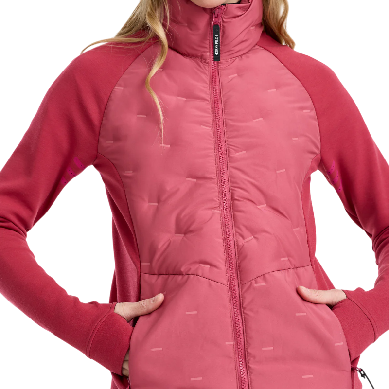 Horse Pilot - Veste manches longues femme Pulse Hybdrid baroque rose