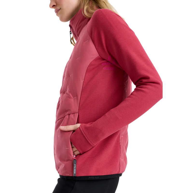 Horse Pilot - Veste manches longues femme Pulse Hybdrid baroque rose