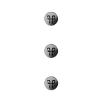 Horse Pilot - Boutons magnetiques pour vestes Aerotech et Aeromesh gun metal (x3) | - Ohlala