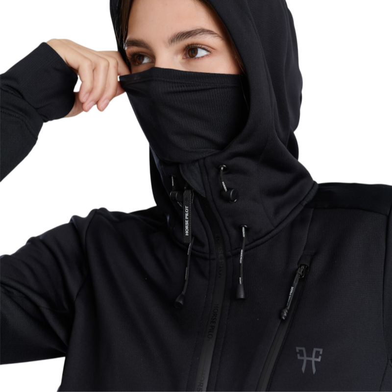 Horse Pilot - Gilet manches longues femme Quest noir
