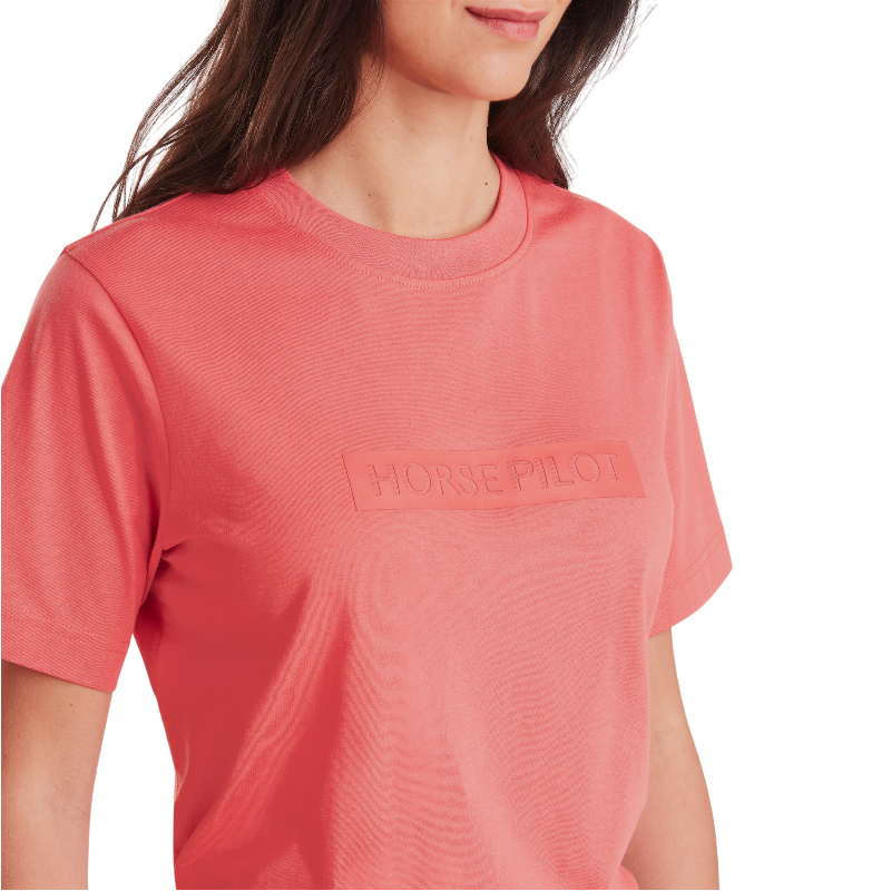 Horse Pilot - T-shirt manches courtes femme Team rose coral