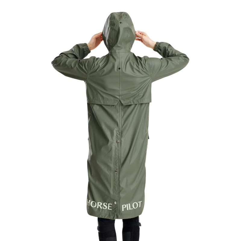 Horse Pilot - Veste de pluie femme Long Raintech forest night