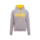 Hagg - Sweat à capuche homme gris/ jaune | - Ohlala