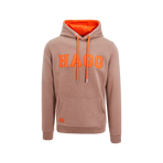 Hagg - Sweat à capuche homme marron glacé/ orange | - Ohlala