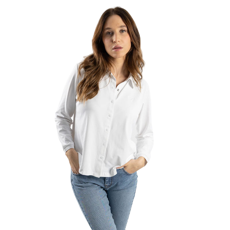 Harcour - Chemise manches longues femme Sharly blanc