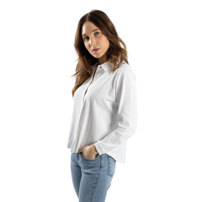 Harcour - Chemise manches longues femme Sharly blanc