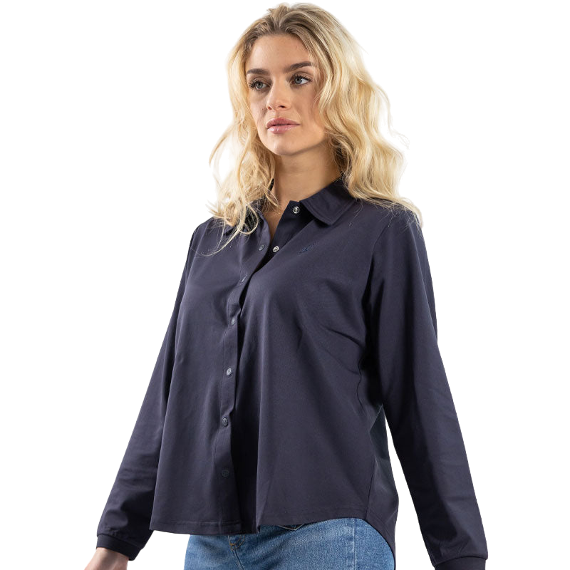 Harcour - Chemise manches longues femme Sharly marine