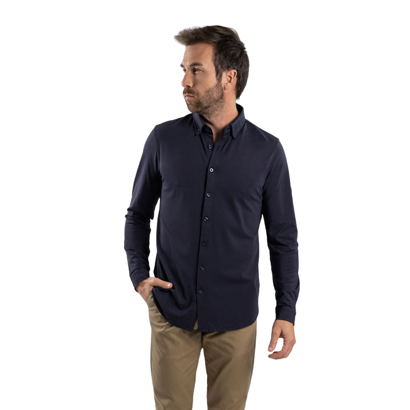 Harcour - Chemise manches longues homme Shy marine