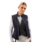 Harcour - Pack damesgilet zonder mouwen Senjo airbag-compatibel marine + Airbag | - Ohlala
