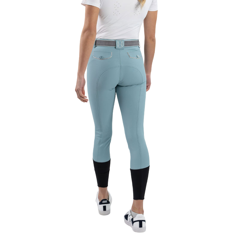 Harcour - Pantalon d'équitation femme fix systeme grip Jaltika bleu