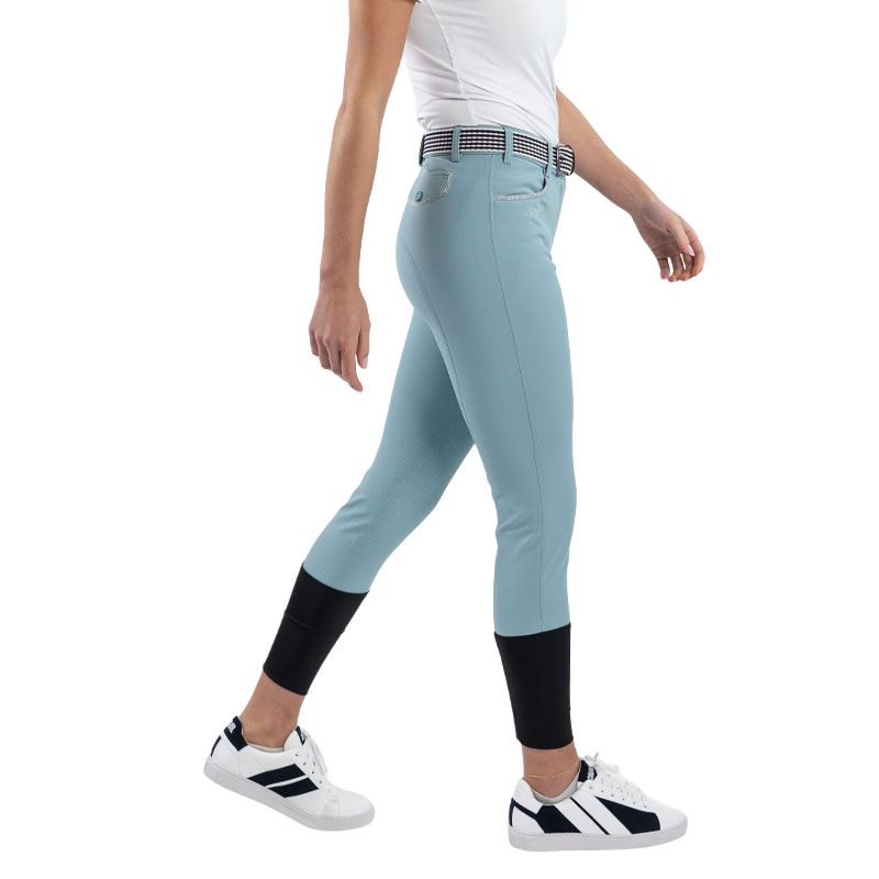 Pantalon d'équitation femme fix systeme grip Jaltika vert clair