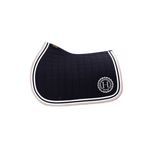 Harcour - Tapis de selle Soft marine/ pivoine | - Ohlala