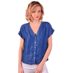 Harcour - Blouse femme Shaina marine | - Ohlala