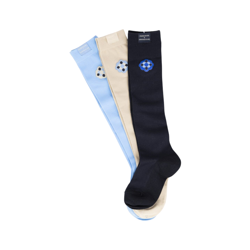 Harcour - Chaussettes Alienor marine/ bleu versailles Harcour x Versailles