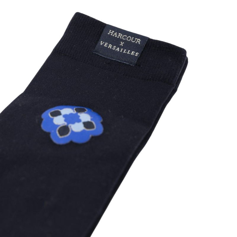 Harcour - Chaussettes Alienor marine/ bleu versailles Harcour x Versailles