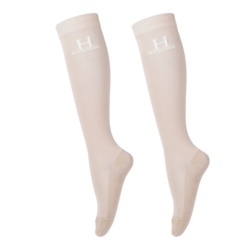 Harcour - Chaussettes d'équitation Badminton lin