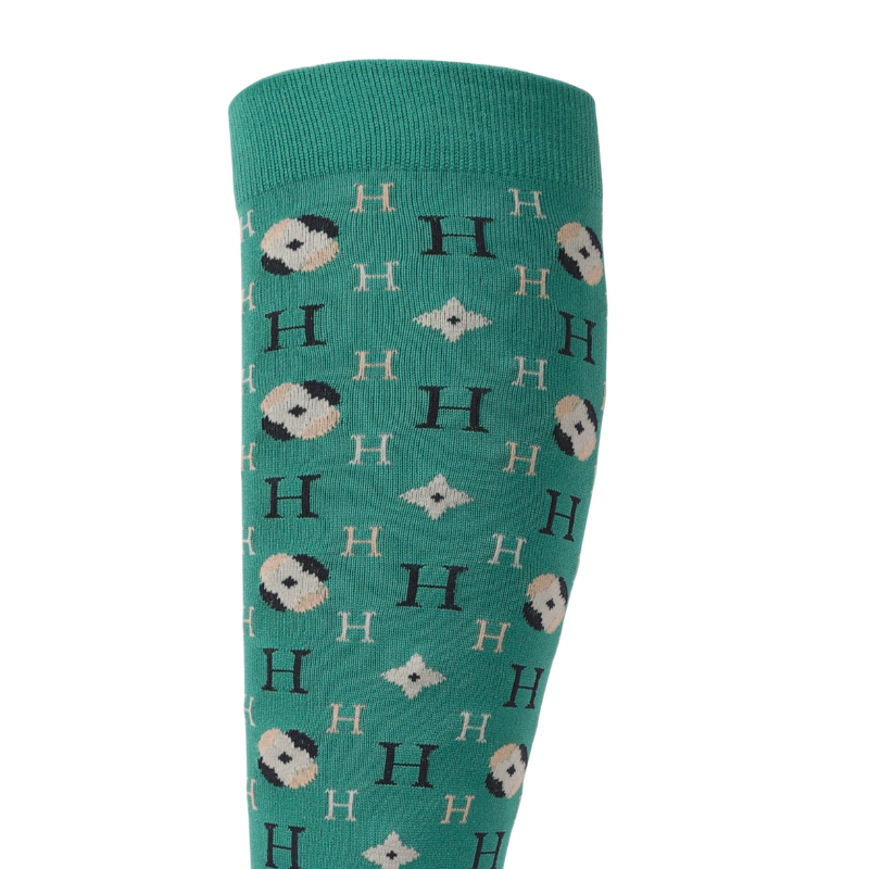 Harcour - Chaussettes d'équitation Santia emerald green (x3)