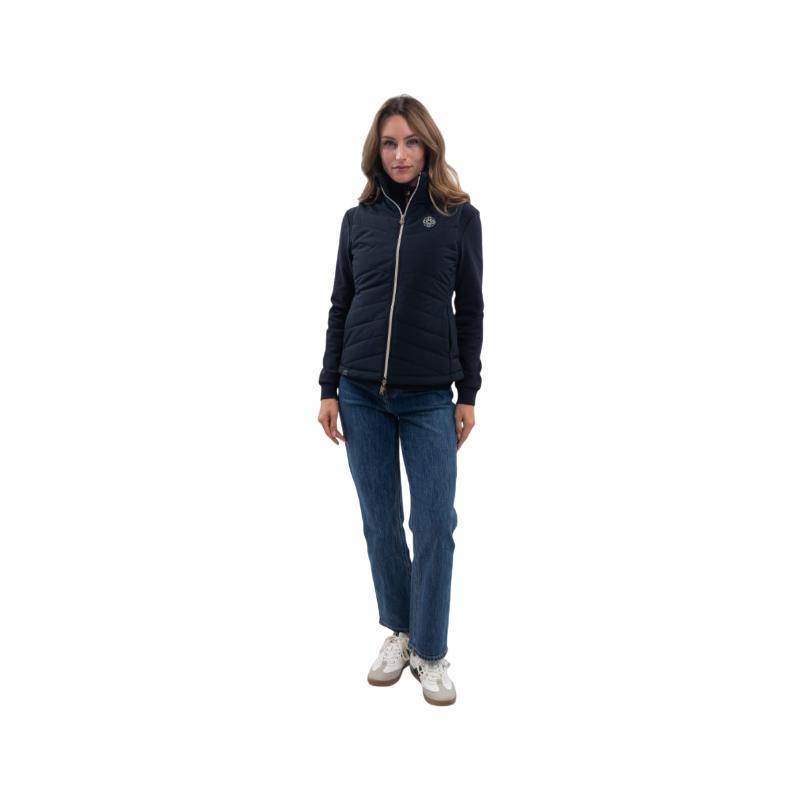 Harcour - Gilet sans manches femme Leonie marine Harcour x Versailles