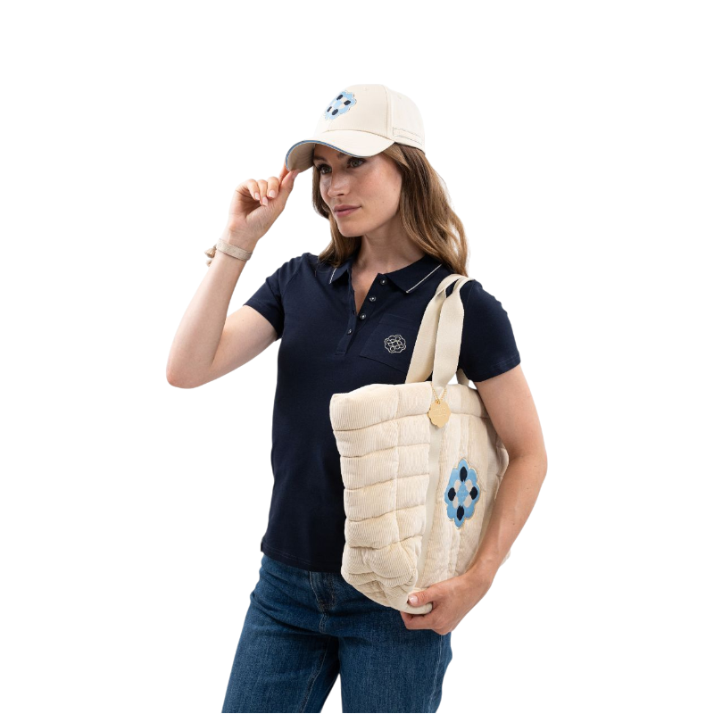 Harcour - Polo femme manches courtes Gasparine marine Harcour x Versailles