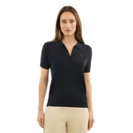 Harcour - Polo manches courtes femme Babeth marine | - Ohlala