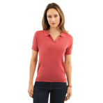 Harcour - Polo manches courtes femme Babeth pamplemousse | - Ohlala