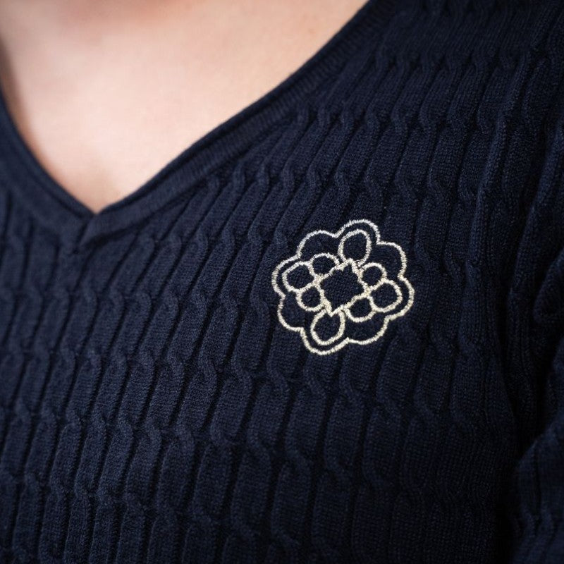 Harcour - Pull femme Antoinette marine Harcour x Versailles