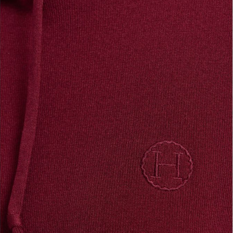 Harcour - Sweat à capuche manches longues femme Plume bordeaux