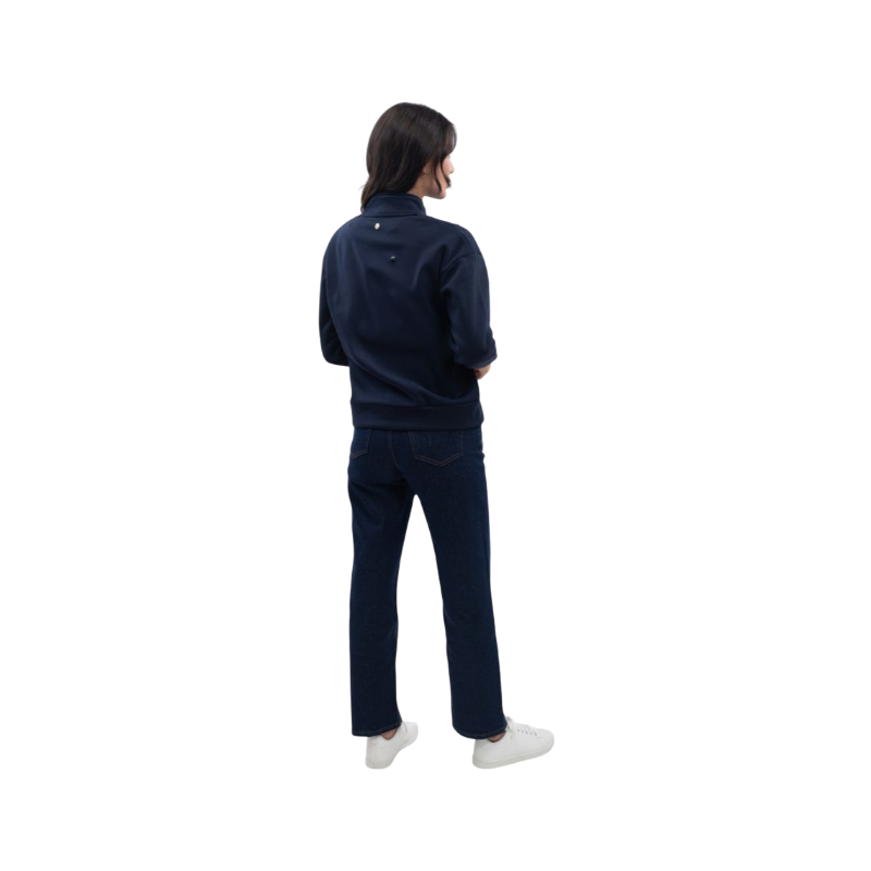 Harcour - Sweat à zip femme Louise marine Harcour x Versailles