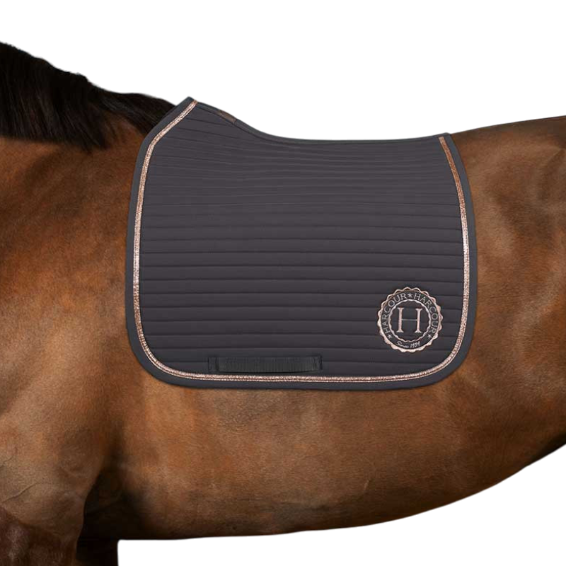 Harcour - Tapis de dressage Karembar dark grey/ rose gold