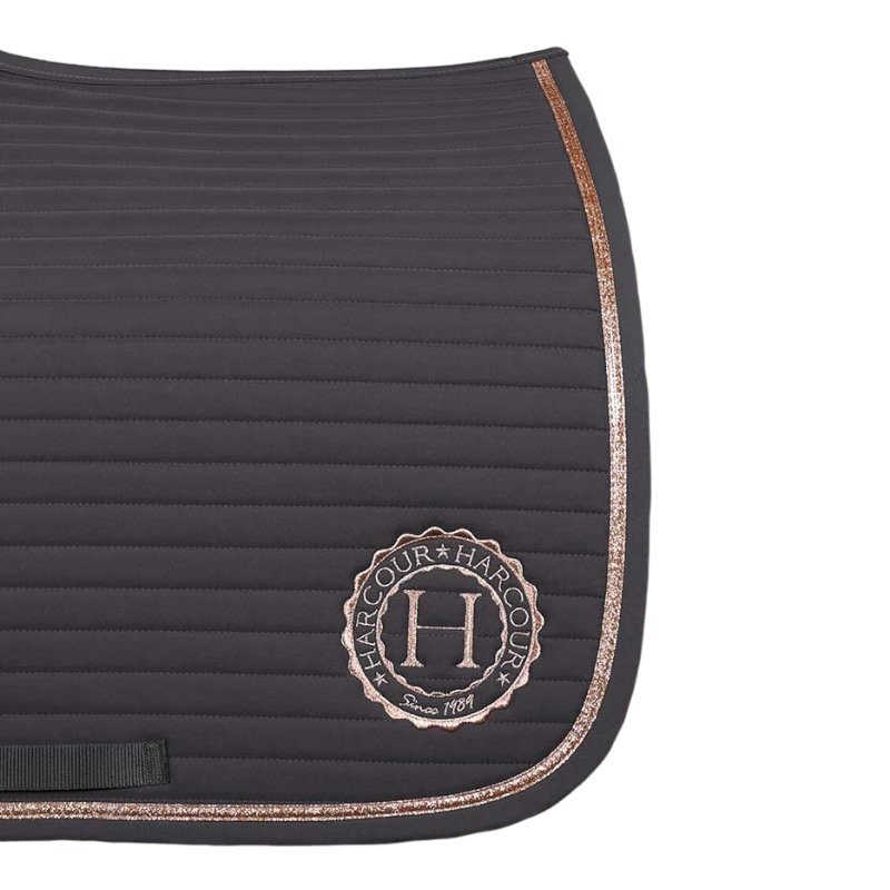 Harcour - Tapis de dressage Karembar dark grey/ rose gold