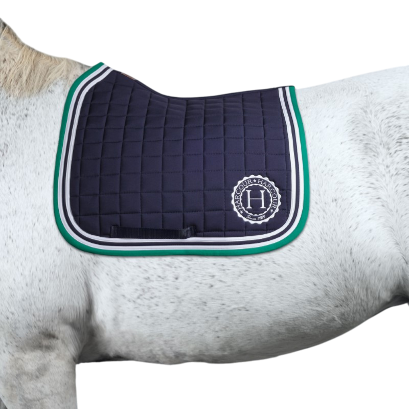 Harcour - Tapis de dressage Soft marine/ emerald green