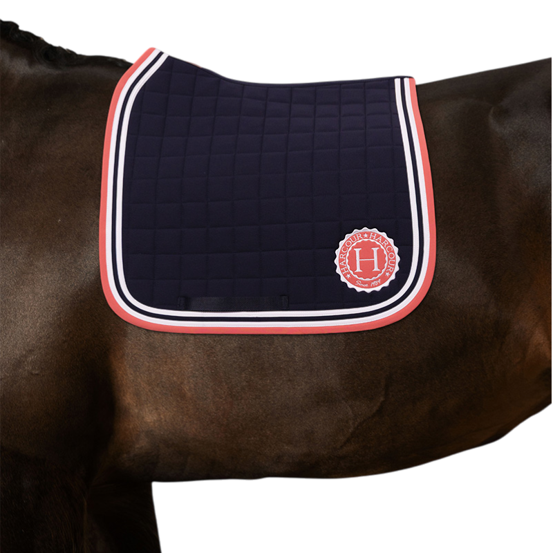 Harcour - Dressuurpad Soft marine/pompelmoes