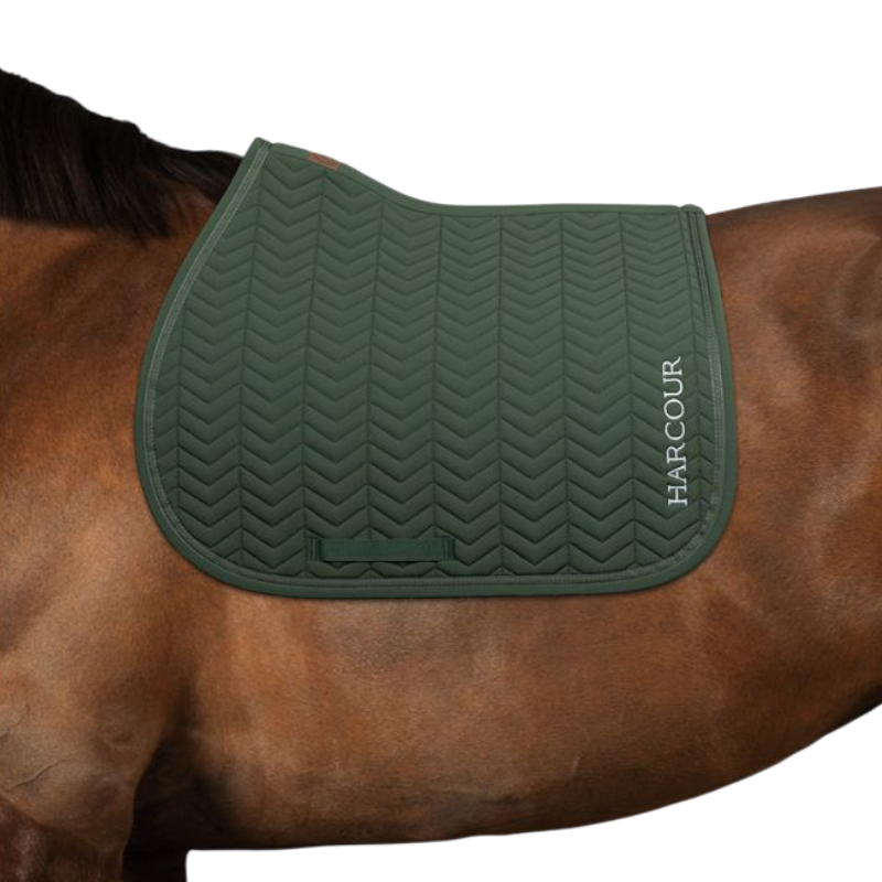 Harcour - Tapis de selle Cobalt trèfle