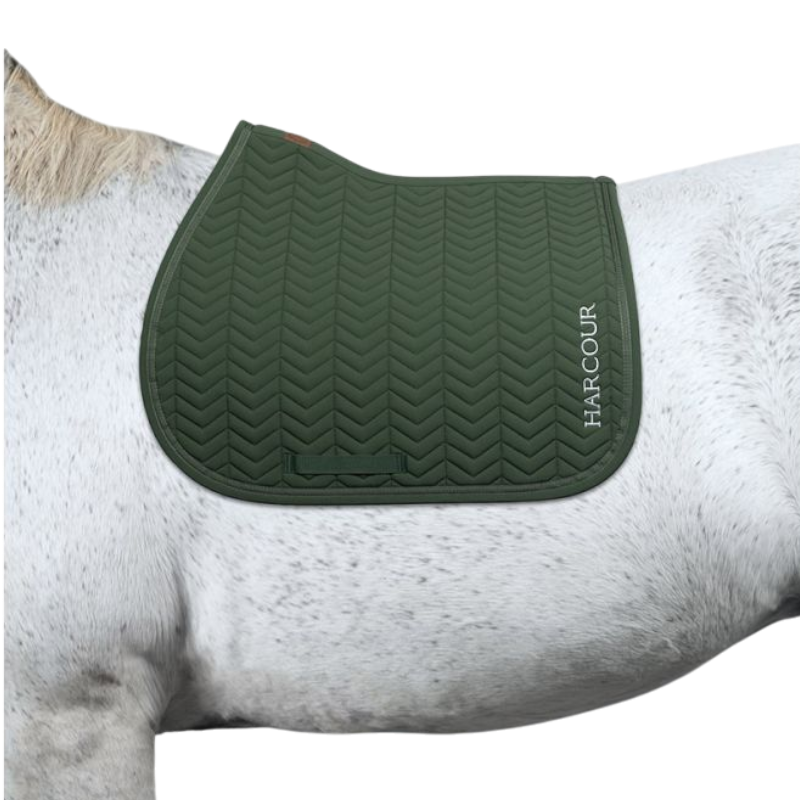 Harcour - Tapis de selle Cobalt trèfle