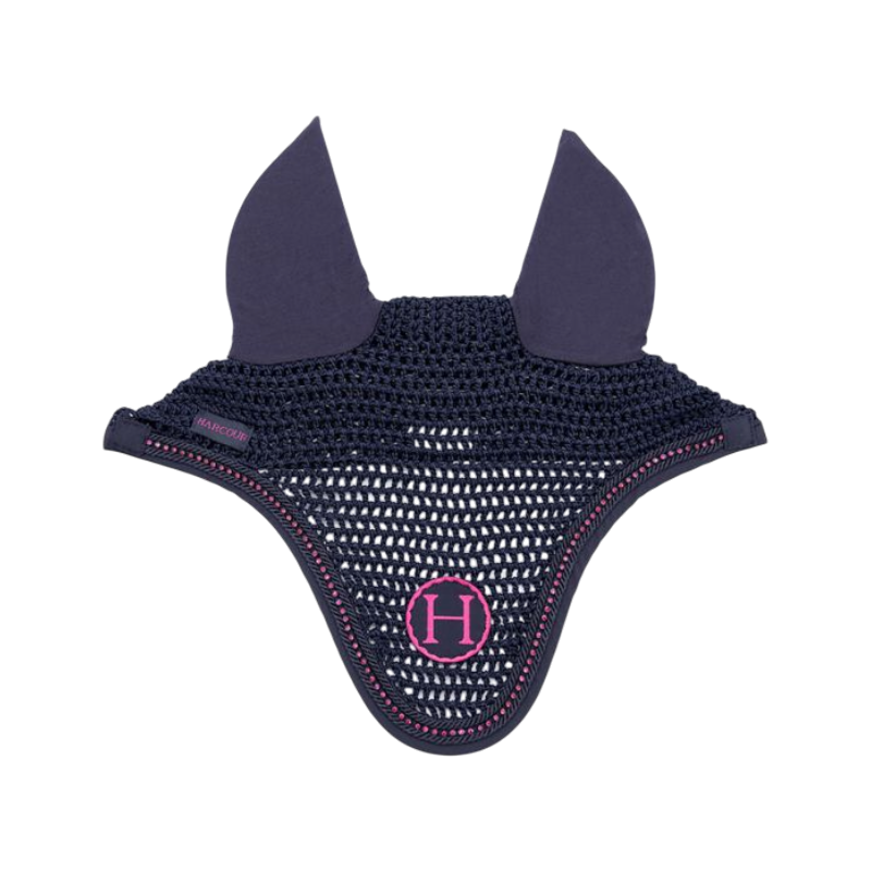 Harcour - Bonnet court Fablir Octobre Rose marine/ rose