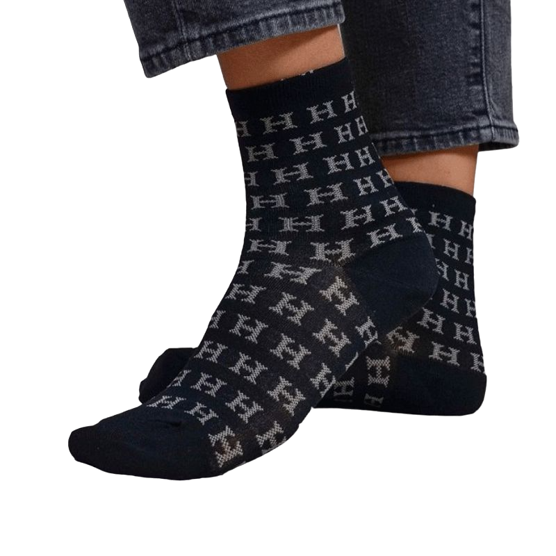 Harcour - Chaussettes courtes Soda noir (x1)
