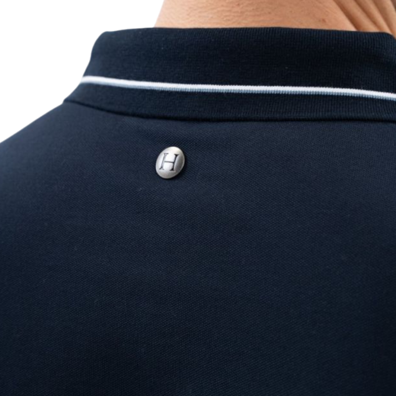 Harcour - Polo manches longues homme Malik marine