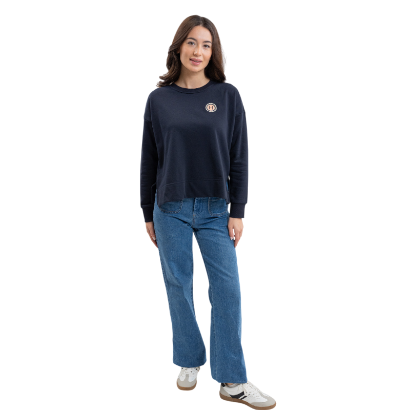 Harcour - Sweat manches longues femme Santana marine