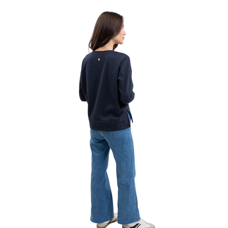 Harcour - Sweat manches longues femme Santana marine