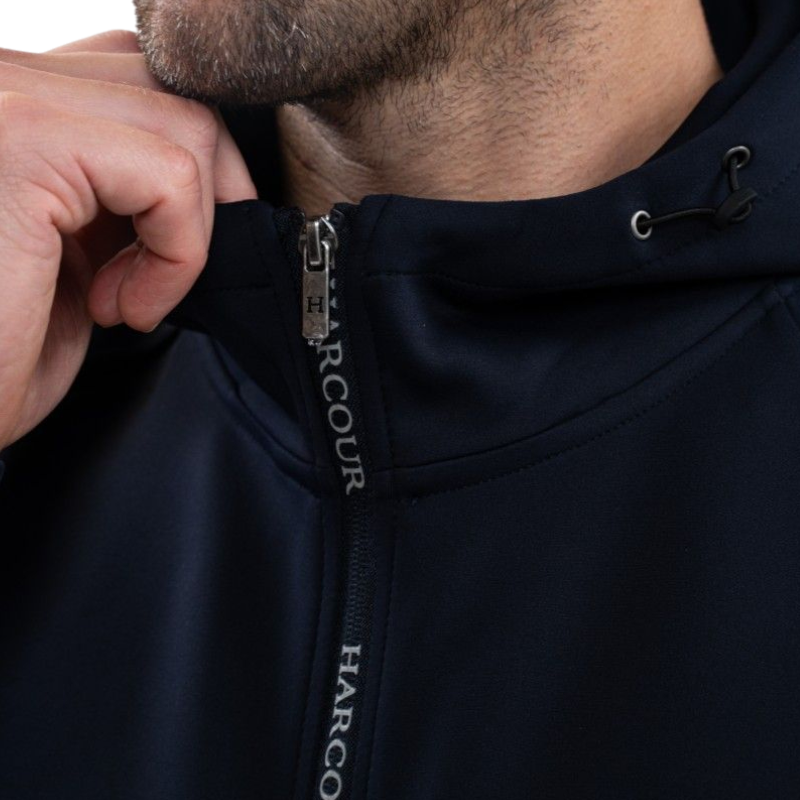 Harcour - Sweat technique zippé homme Aron marine | - Ohlala