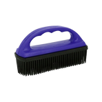Hippotonic - Brosse en caoutchouc pour tapis noir/ bleu | - Ohlala