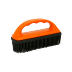 Hippotonic - Brosse en caoutchouc pour tapis noir/ orange | - Ohlala