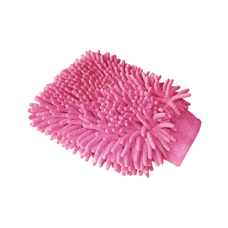 Hippotonic - Gant de pansage Chenille rose