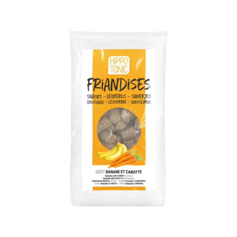 Hippotonic - Friandises pour chevaux banane et carotte