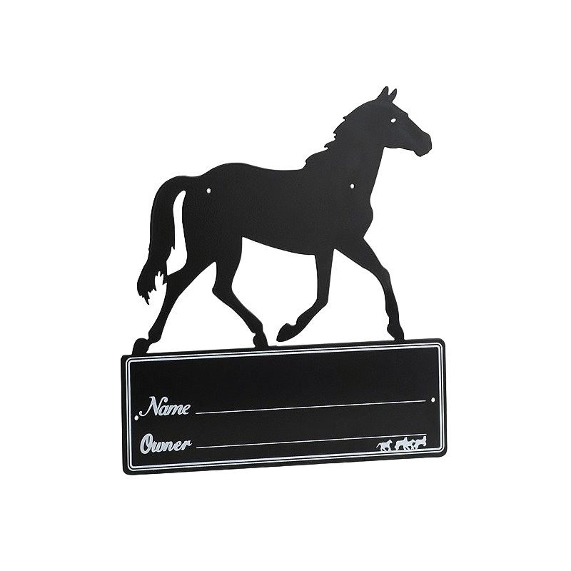 Hippotonic - Plaque box silhouette chevaux