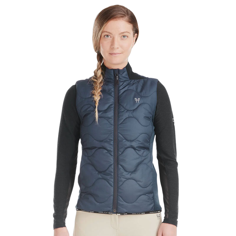 Horse Pilot - Veste sans manches femme marine | - Ohlala